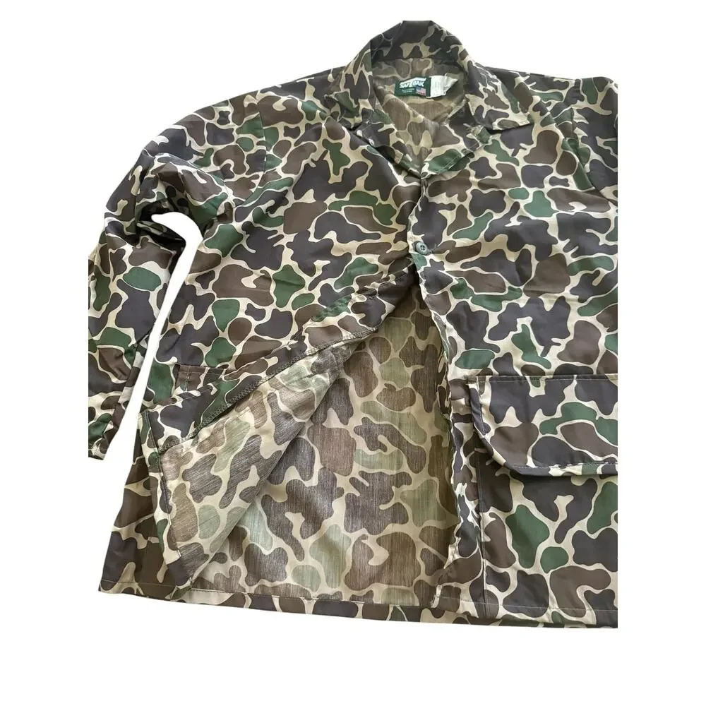 NWT Vintage Saf-T-Bak Duck Camo Hunting Jacket Made in USA XL 46-48
